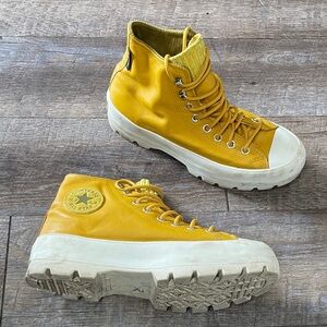 Converse Gore-Tex Waterproof Lugged High Top Leather Sneakers